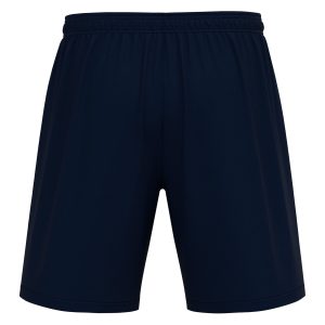 Rear view of Macron's black Mesa shorts for PE.