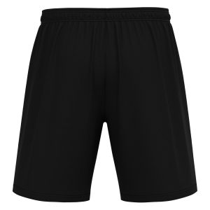 Rear view of Macron's black Mesa shorts for PE.