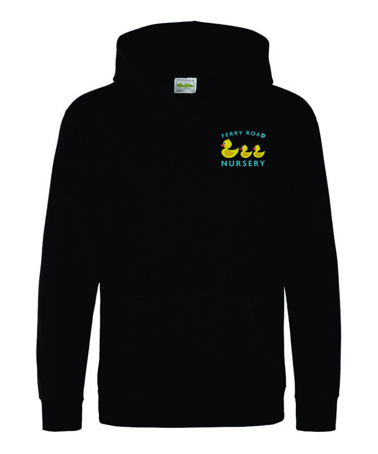 Ferry Road Nursery Black Hoodie