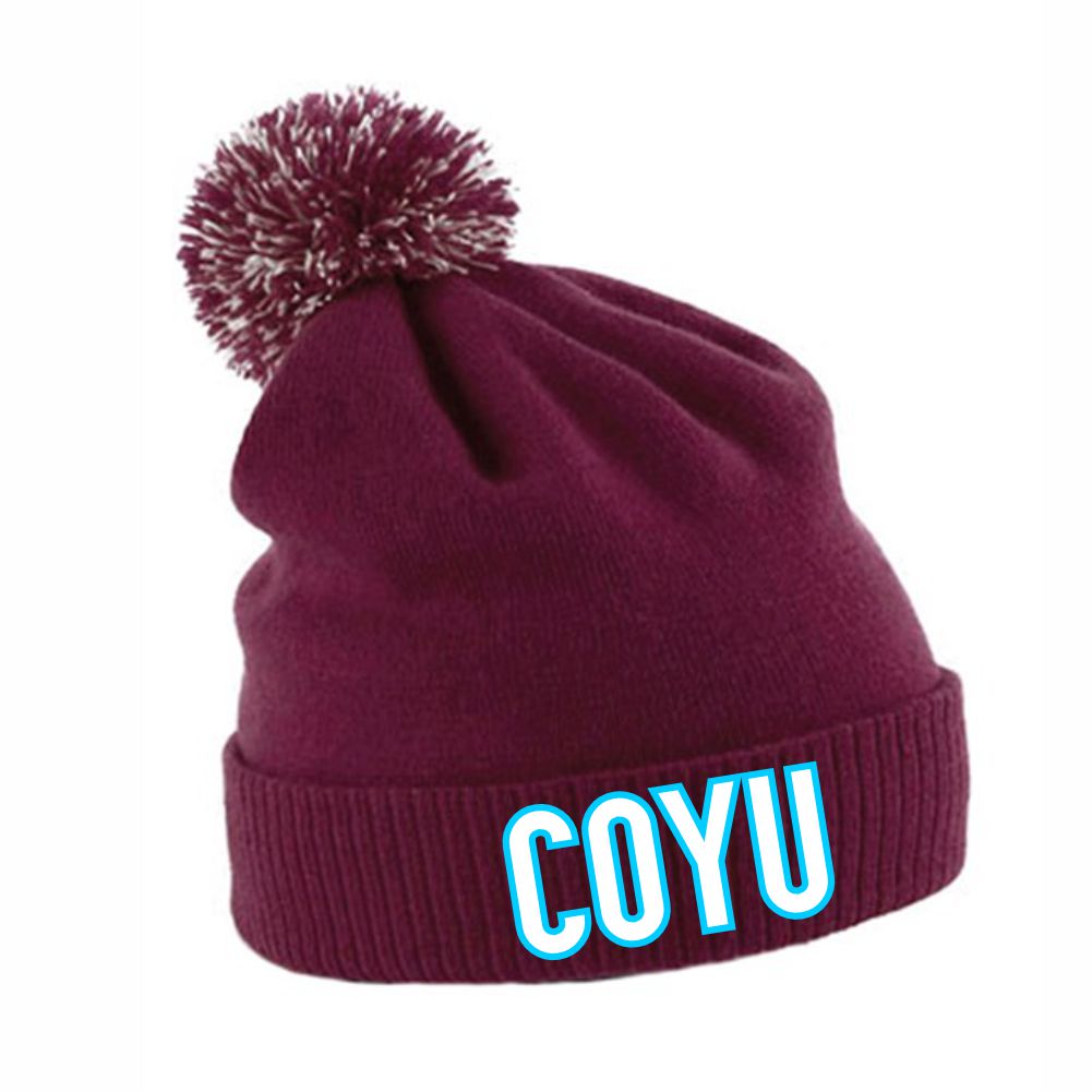 HASTINGS UNITED FC - "COYU" BOBBLE HAT - Available in 9 colours