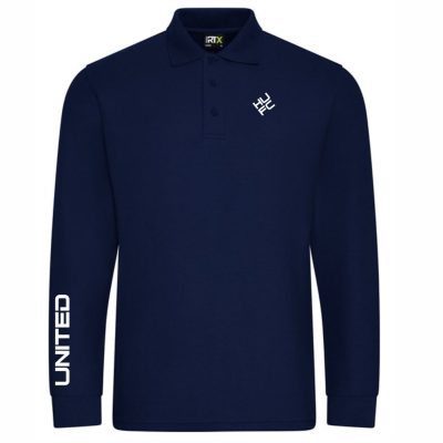 HASTINGS UNITED FC - "DIAMOND" HUFC L/S POLO SHIRT - available in 4 colours
