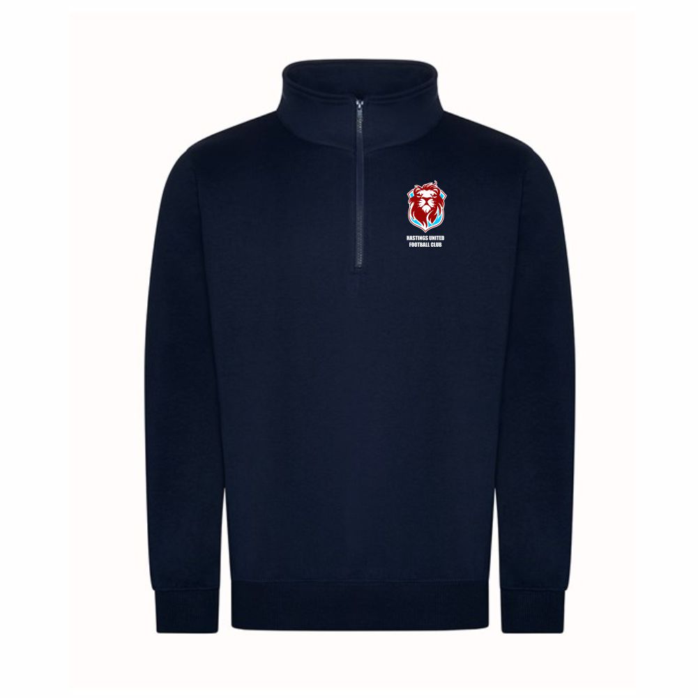 HASTINGS UNITED FC - CLUB 1/4 ZIP SWEATSHIRT - Available in 3 colours
