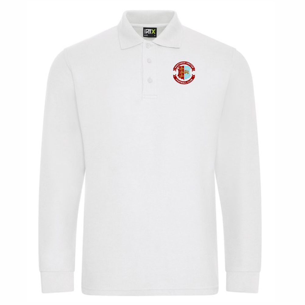 HASTINGS UNITED FC - RETRO L/S POLO SHIRT - available in 4 colours - Image 2