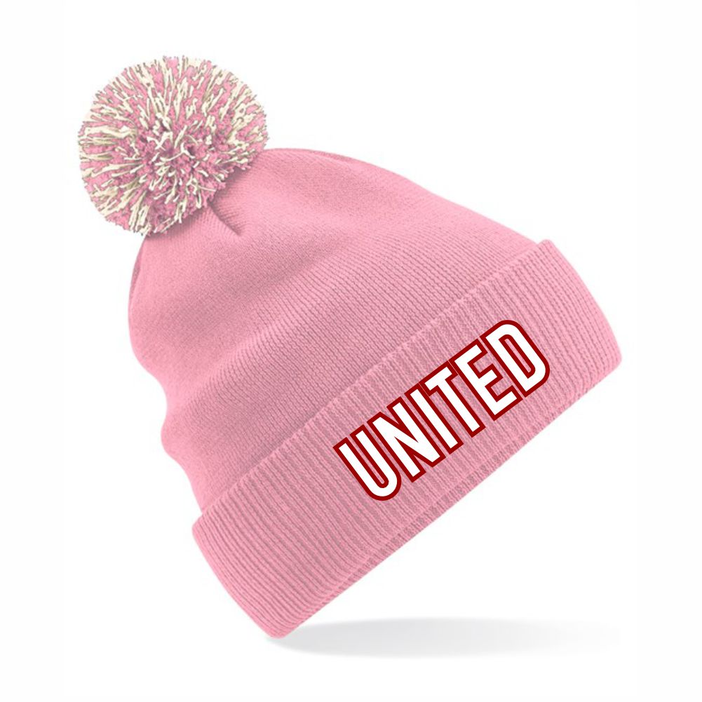 HASTINGS UNITED FC - "UNITED" BOBBLE HAT - Available in 9 colours