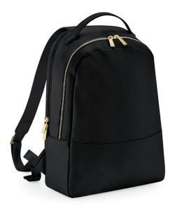 Frontal view of the Penelope backpack in black