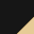 A black square with a golden coloured corner