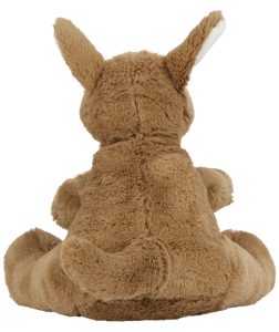 Rear view of the personalised "Kevin" kangaroo teddy