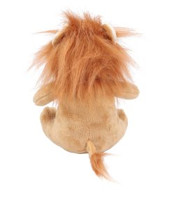 Rear view of the personalised "Liam" lion teddy
