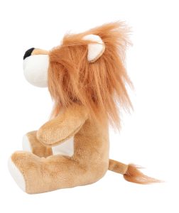 Side view of the personalised "Liam" lion teddy