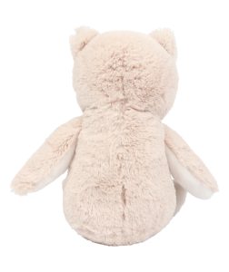 Rear view of the personalised "Otto" owl teddy