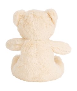 Rear view of the light brown personalised "Ted" teddy bear