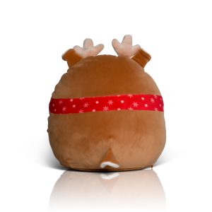 Rear view fo the Christmas reindeer Squidgy