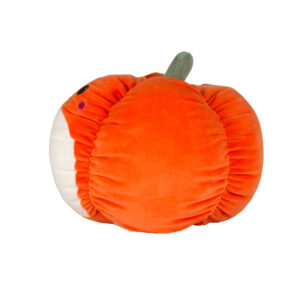 Side view of the personalised pumpkin Squidgy.