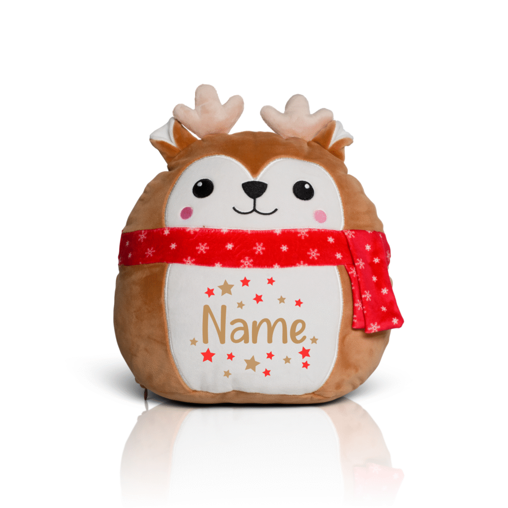 Personalised Christmas Reindeer Squidgy Personalised Christmas Reindeer Squidgy