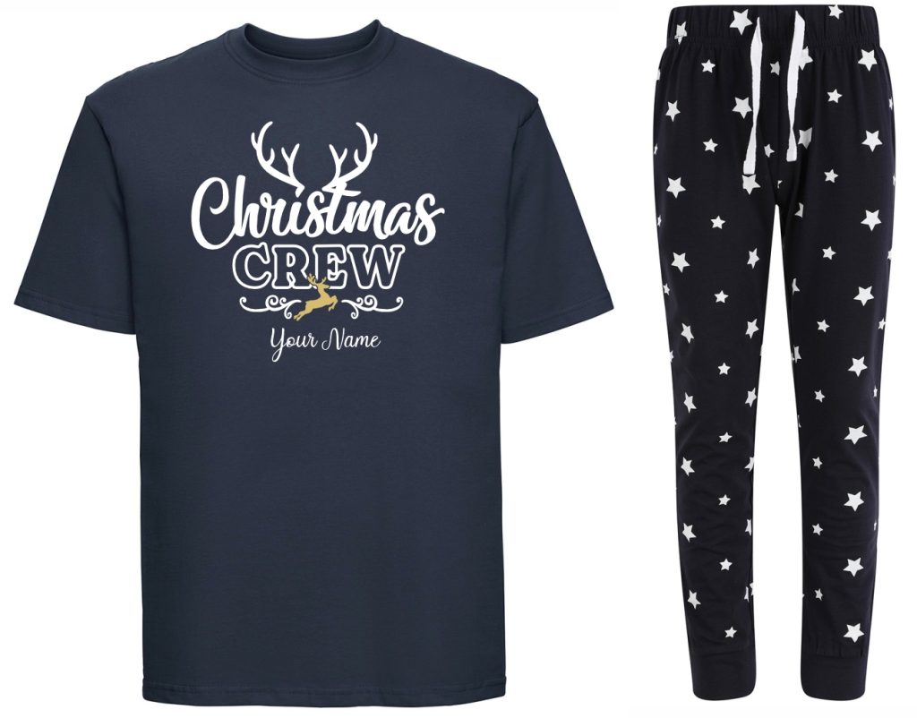 Personalised “Christmas Crew” Matching Pyjamas Set