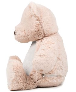 Side view of the large "Ted" teddy bear without personalisation.