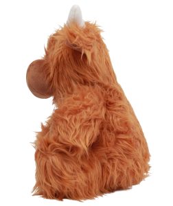 Side view of a highland cow teddy.