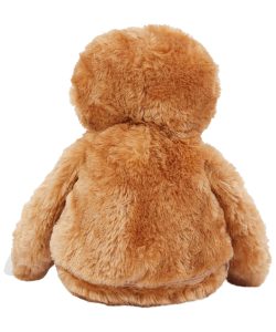 Rear view of a sloth teddy.