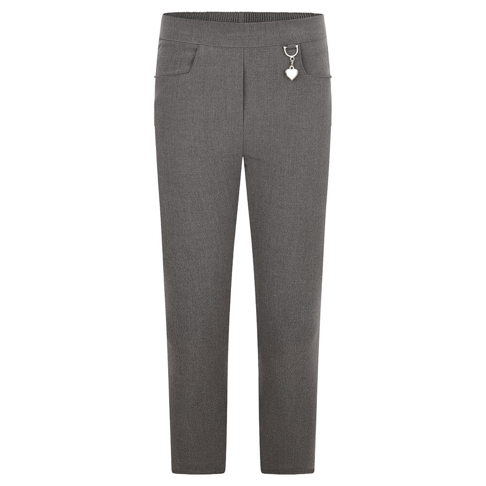 Girls Grey School Trousers