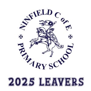 The Ninfield Primary School embelm with text below: "2025 LEAVERS"