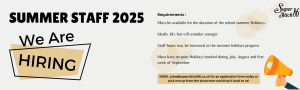 We are hiring summer staff for 2025.