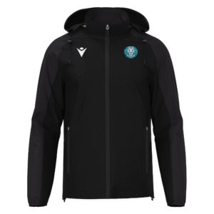 Frontal view of the Hastings Academy Elbrus Rain Jacket.