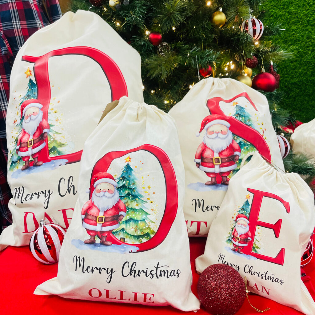 Personalised Christmas Alphabet Sack