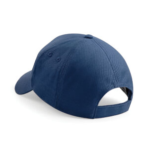 Rear view of a navy cap.