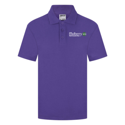 Mulberry West St Leonards Purple Polo Shirt